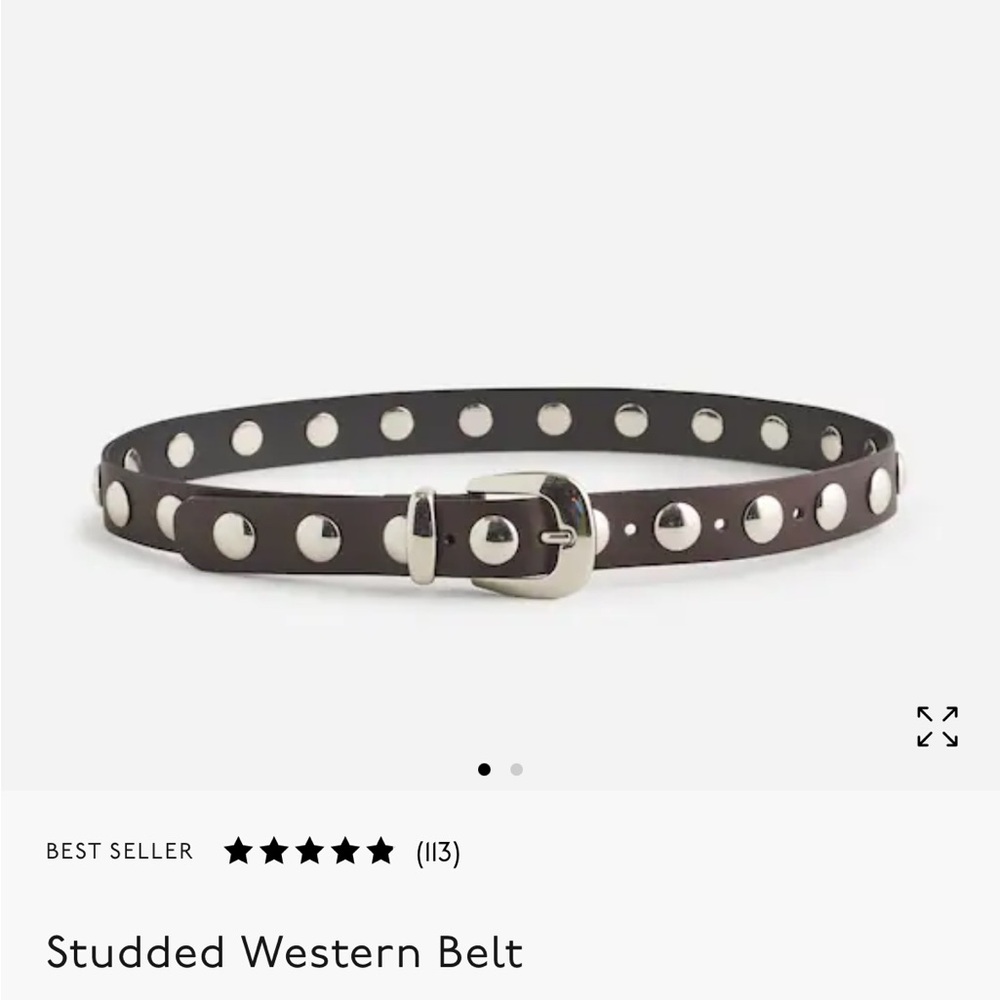 Madewell Belt with Silver Studs